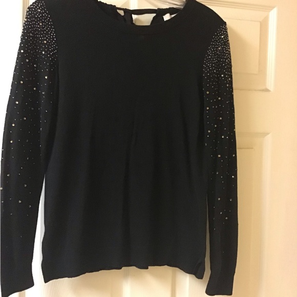 Ann Taylor Loft sweater. Size Medium. Sparkly arms - Picture 1 of 3